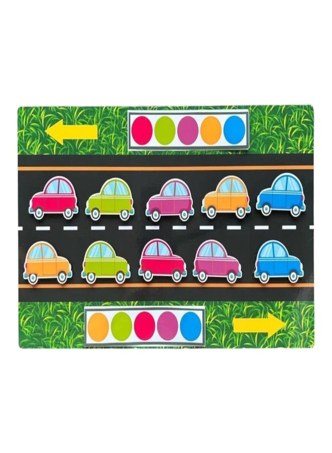 Kiddiwinks Match My Car - Color Matching Puzzle for Kids | Educational Logical Thinking Game | Fun Montessori Learning Activity for Early Childhood Development | Interactive Brain Booster Toy - Image 1